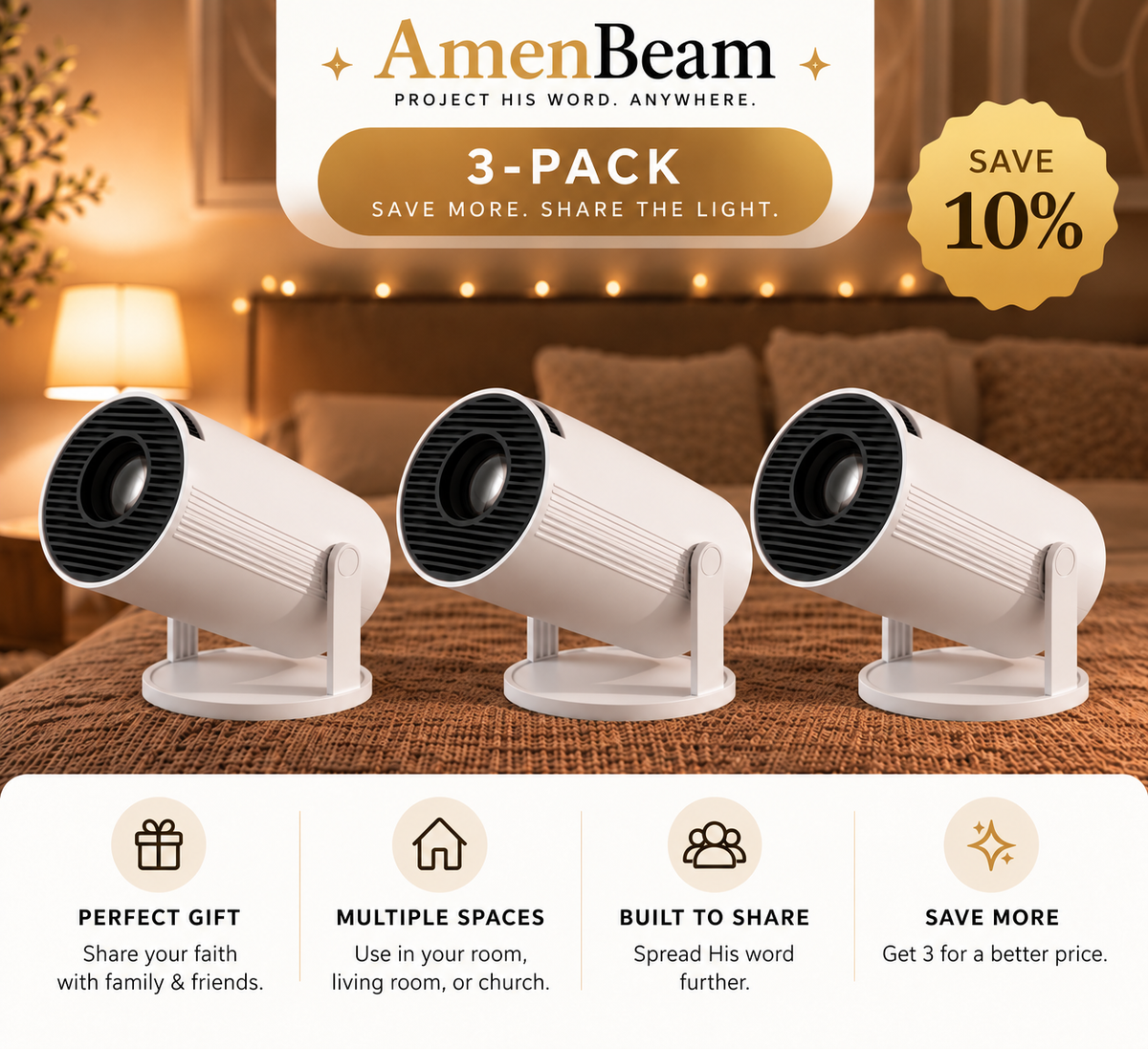 AmenBeam™ Bible Projector