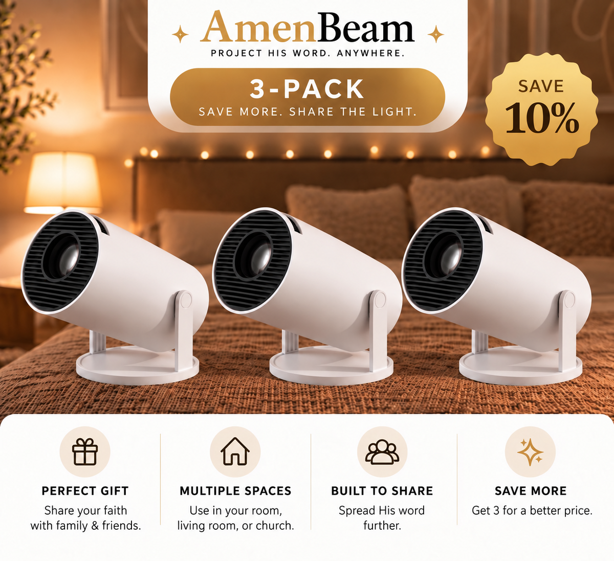 AmenBeam™ Bible Projector